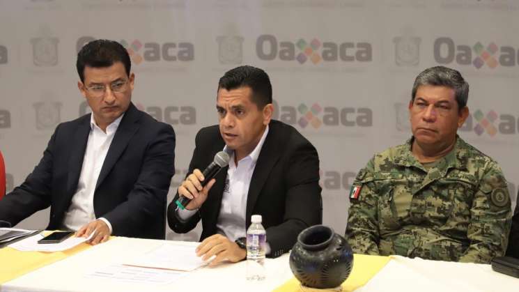 Gobierno de Oaxaca coordina esfuerzos para garantizar seguridad