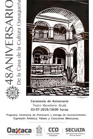 48 aniversario de la Casa de la Cultura Oaxaqueña