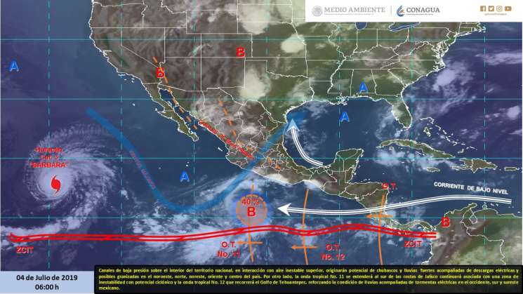 Continuaran nublados y lluvias en regiones de Oaxaca