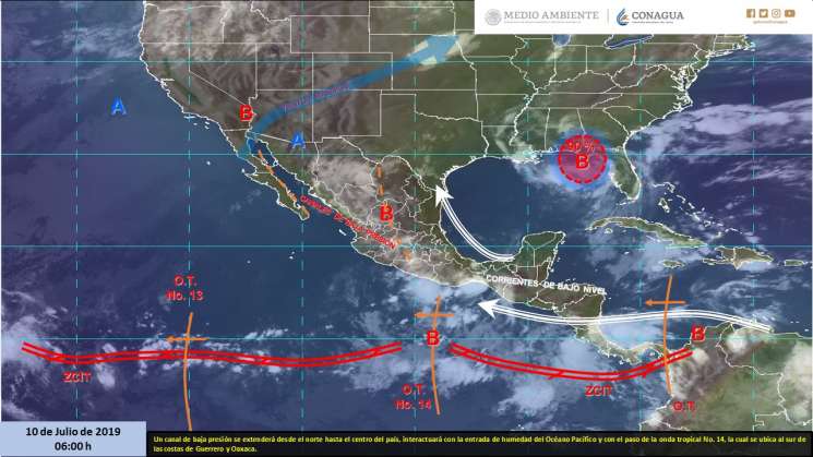 Continuarán nublados y lluvias intensas en regiones de Oaxaca