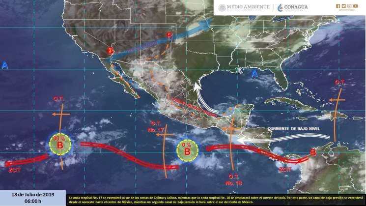 Seguirá calor en el día, nublados y lluvias en regiones de Oaxaca