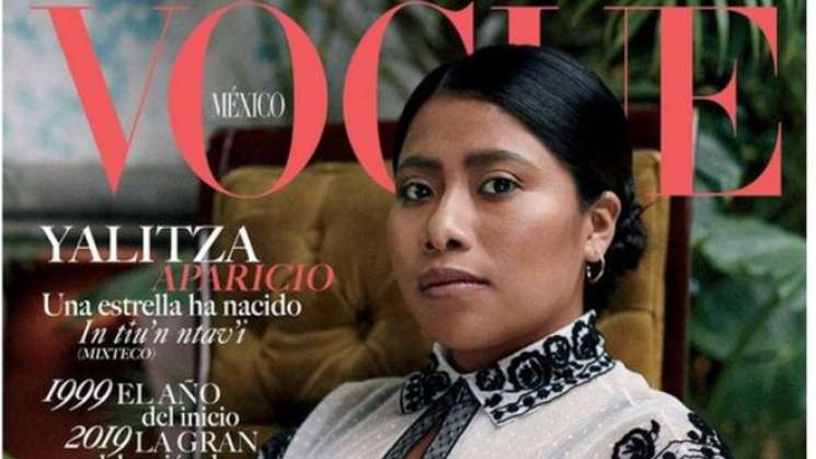 Yalitzia Aparicio participa en Expo de Vogue en el Franz Mayer