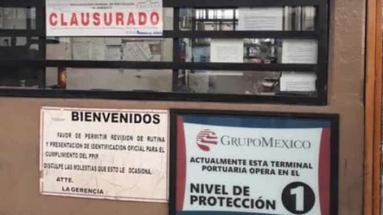 Profepa clausura terminal de Grupo México