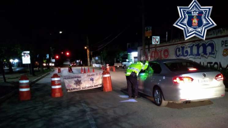 Aplican Operativo Alcoholímetro en capital oaxaqueña