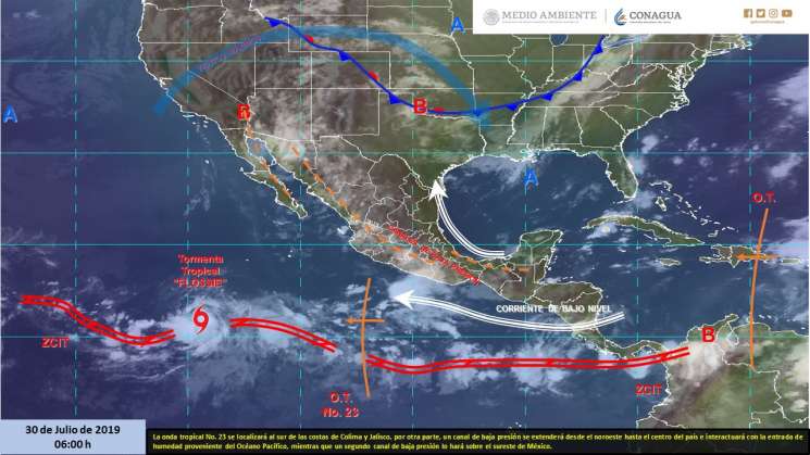 Pronostican Cielo nublado y lluvias en regiones de Oaxaca