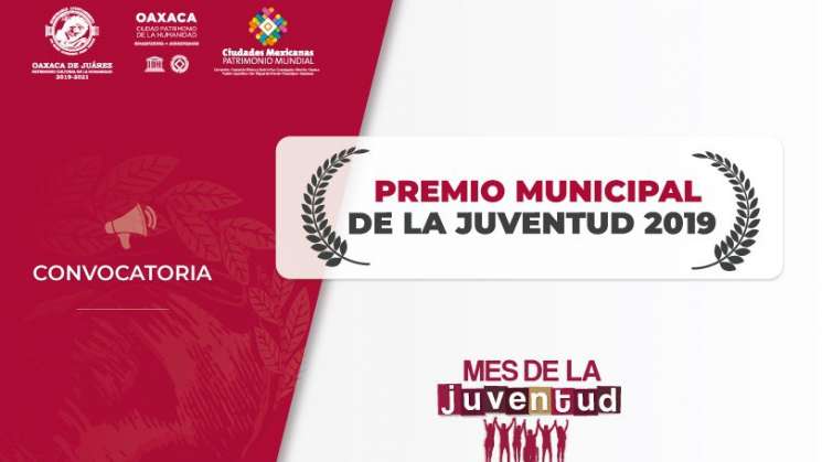 Convocan al “Premio Municipal de la Juventud 2019”