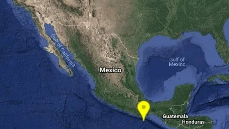 Reportan sismo de 4,1 en Salina Cruz Oaxaca