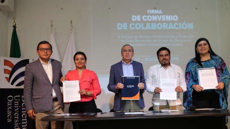 Firman convenio de colaboracion academica entre el IAIP y la BUO