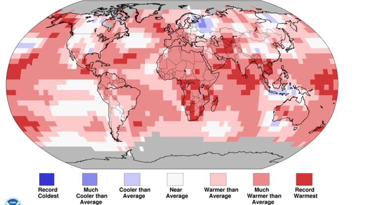 Julio mes más caluroso de los últimos 140 años en el planeta