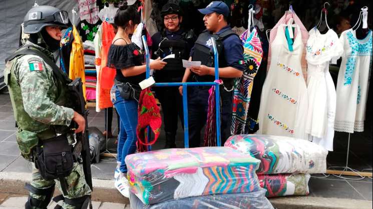 Refuerza GN  vigilancia en el Centro Histórico de la capital