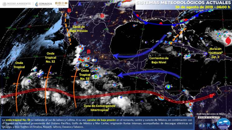 Anuncian Cielo nublado por la tarde con lluvias en Oaxaca