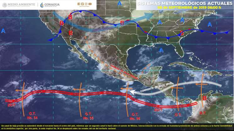 Anuncian nublados y lluvias en regiones de Oaxaca 