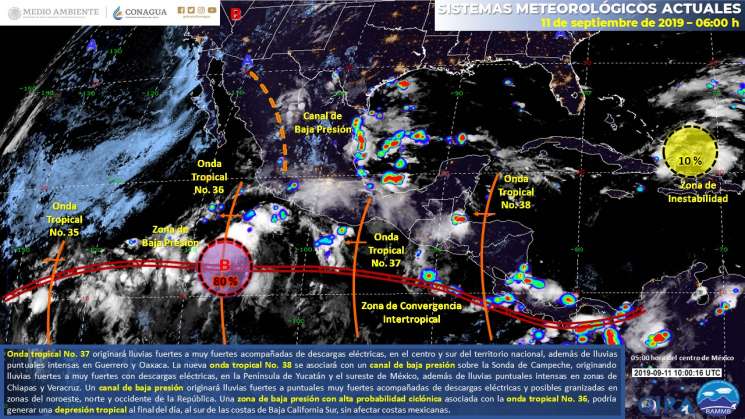 Prevén lluvias puntales intensas en Oaxaca