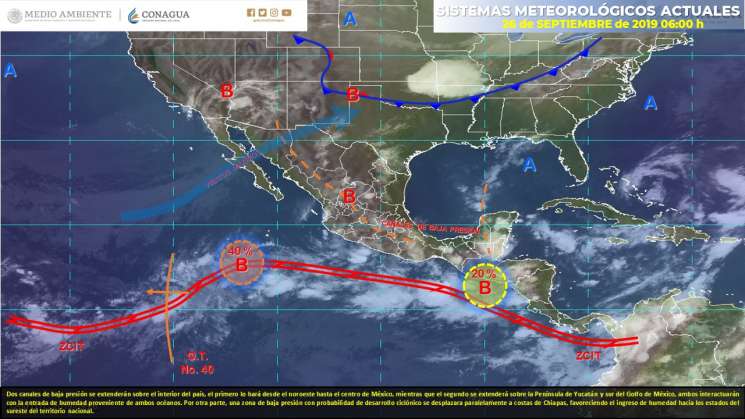 Seguirá ambiente caluroso y lluvias en regiones de Oaxaca