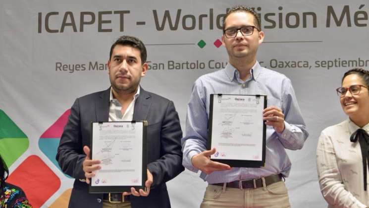 Firman convenio de colaboración Icapet y World Vision México