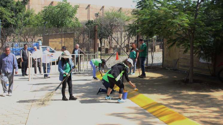 Realizan primer tequio en Bosque del Deporte