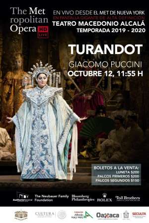 Opera Turandot en el Macedonio Alcalá