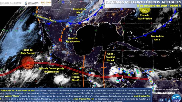 Continuaran nublados y lluvias en regiones de Oaxaca