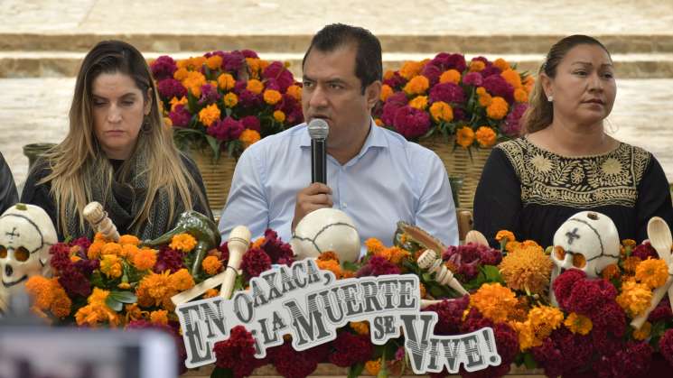 Presentan programa del Día de Muertos 2019 en Oaxaca de Juárez