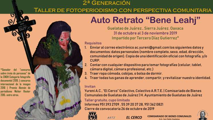 Invitan a Taller de Fotoperiodismo Comunitario en Guelatao 