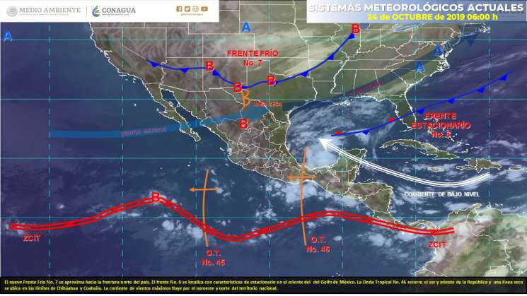 Cielo nublado con lluvias puntuales intensas en Oaxaca