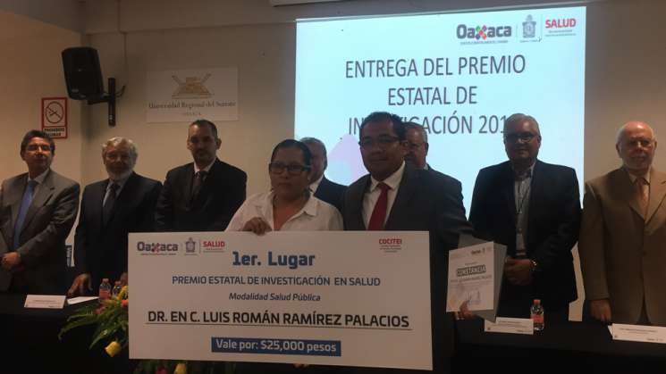 Entrega SSO Premio Estatal de Investigación en Salud  2018