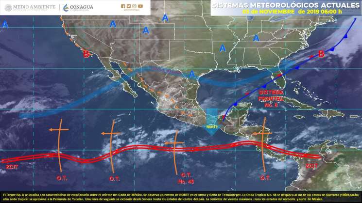 Anuncian Norte en el Istmo y oleaje elevado en costas de Oaxaca