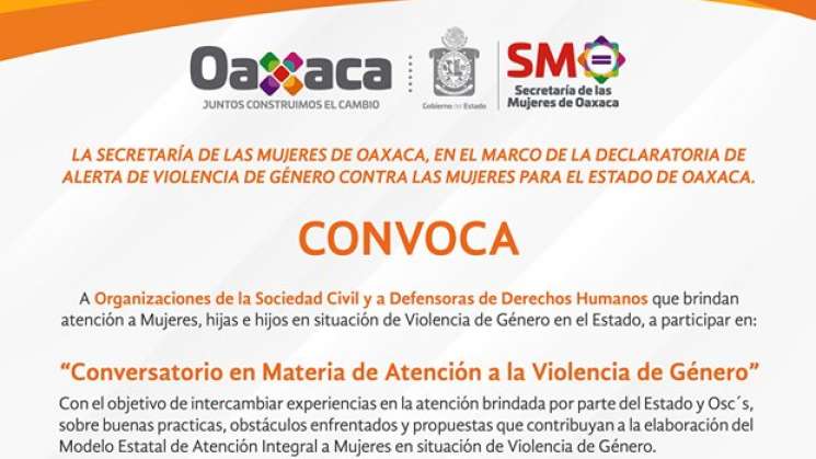 Invita SMO a Conversatorio sobre Atención a  Violencia de Género