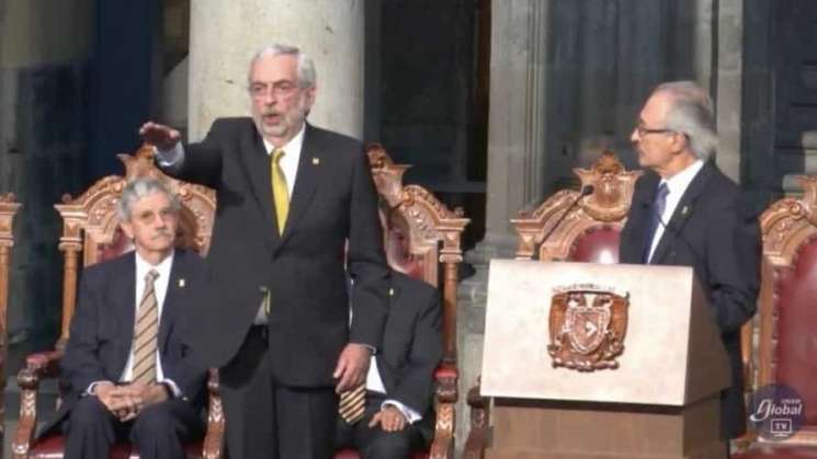 Por segundo periodo, asume Enrique Graue como rector de la UNAM