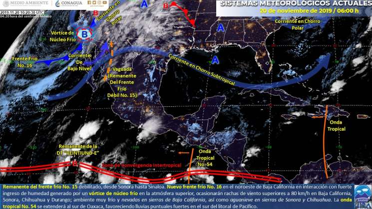 Ambiente caluroso y cielo nublado con lluvias puntuales 