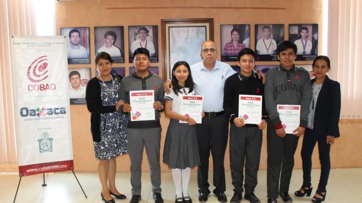 Estudiantes del Cobao en la XXIX Olimpiada Nacional de Biología 