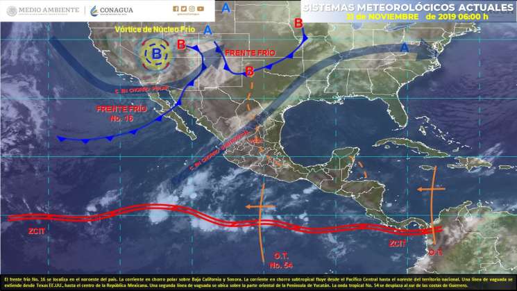 Ambiente caluroso y lluvias en regiones de Oaxaca