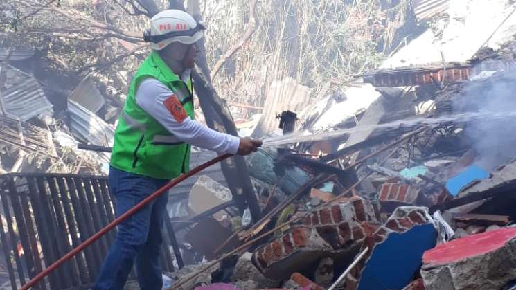  Operativo de atención por explosión en panadería en San Martín