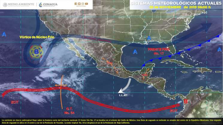 Ambiente caluroso, nublados y lluvias en regiones de Oaxaca