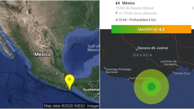 Reportan sismo de 4.3 de magnitud en Huatulco, Oaxaca