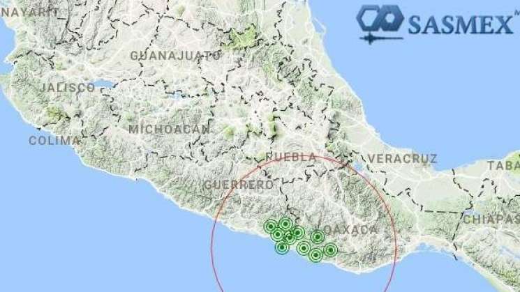 SSN contabiliza 95 sismos en Pinotepa Nacional en 24 horas