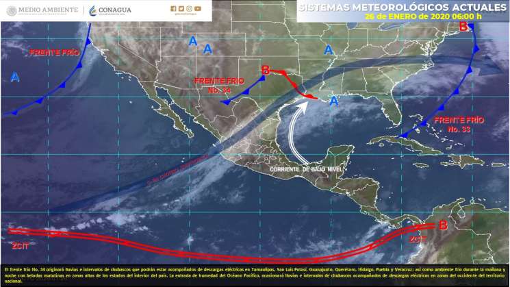 Cielo nublado por la tarde con intervalos de chubascos en Oaxaca 