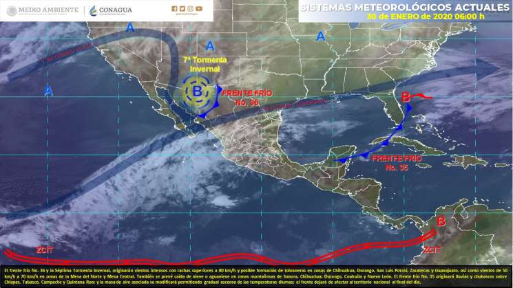 Ambiente cálido y lluvias aisladas en Oaxaca