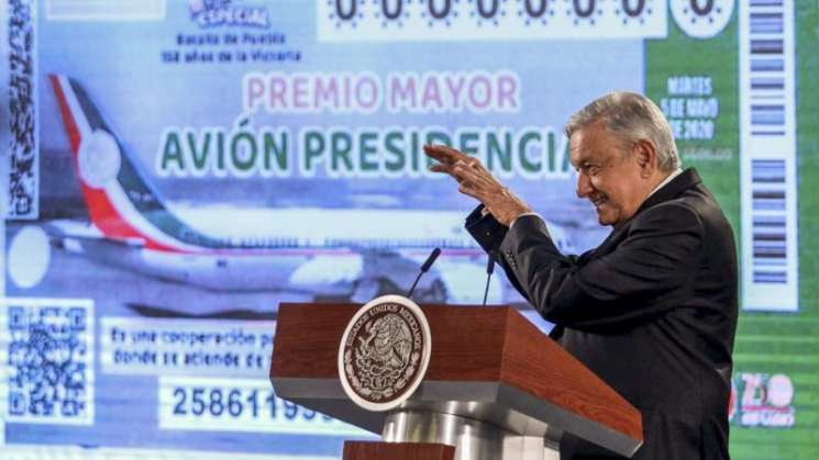 Rifa del avión presidencial será el 15 de septiembre 