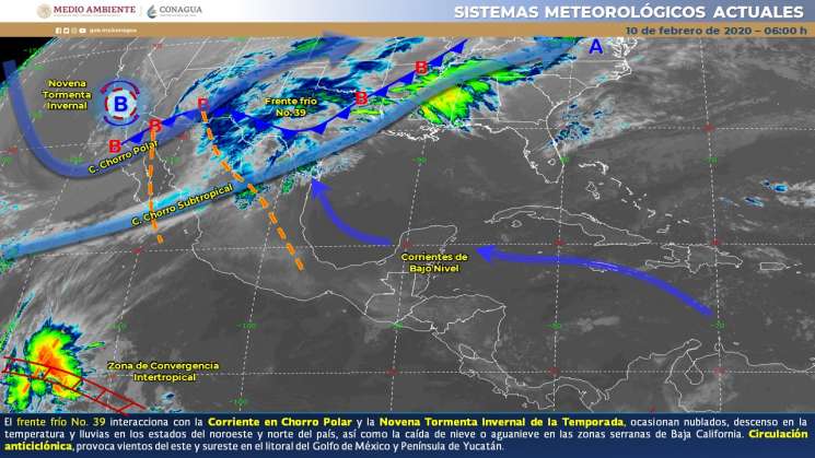 Cielo parcialmente nublado con posibilidad de lluvias en Oaxaca