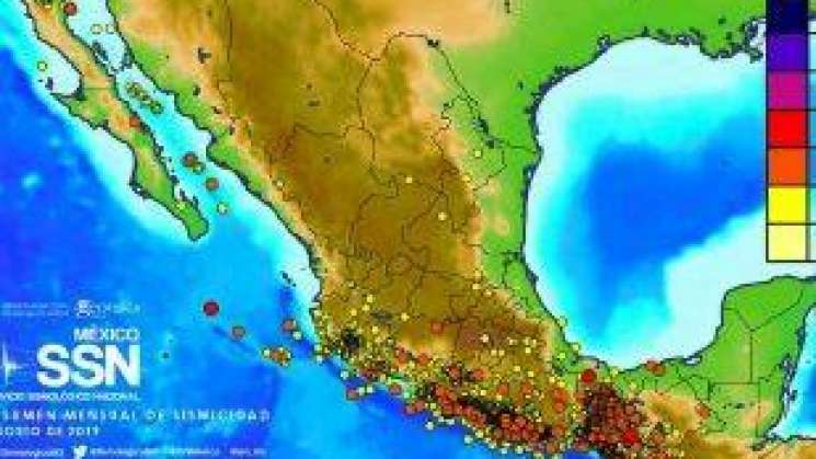 SSN registra cinco sismos en 3 estados