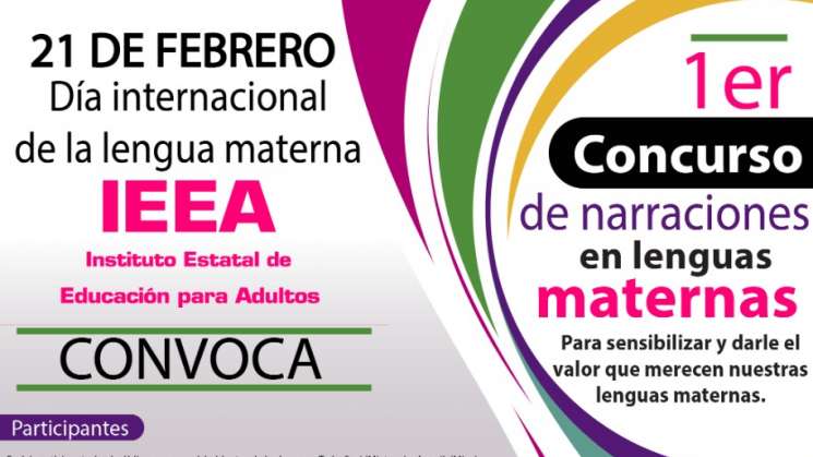 Invita IEEA a primer Concurso de Narraciones de Lenguas Maternas