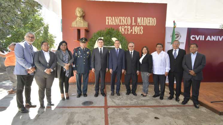  Celebran CVII aniversario luctuoso de Francisco I. Madero