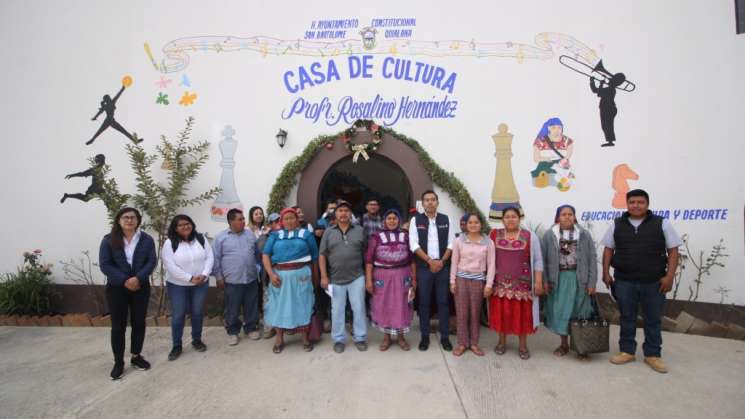 Inpac reconstruirá Casa de la Cultura de San Bartolomé Quialana