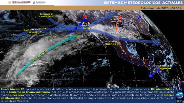 Cielo nublado con ambiente caluroso en regiones de Oaxaca