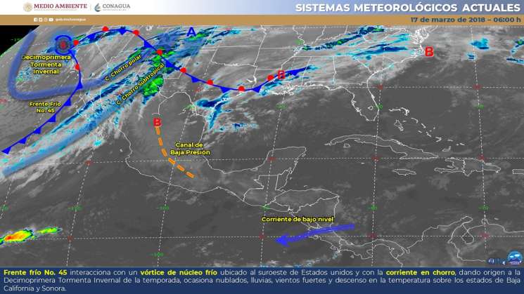 Ambiente cálido. nublados y lluvias en regiones de Oaxaca