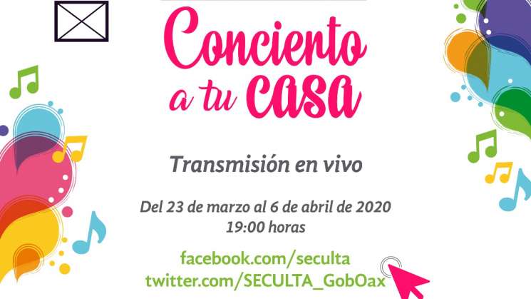 Músicos oaxaqueños en proyecto “Concierto a tu casa” por Facebook