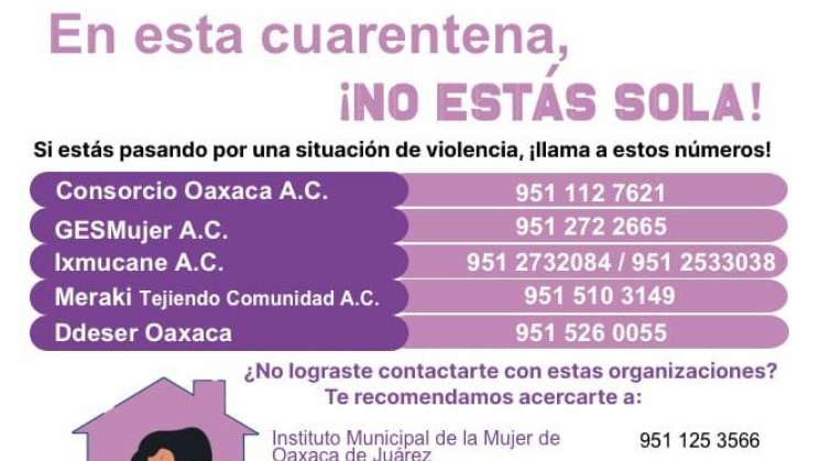 Organizaciones en Oaxaca píden Aislamiento sin violencia