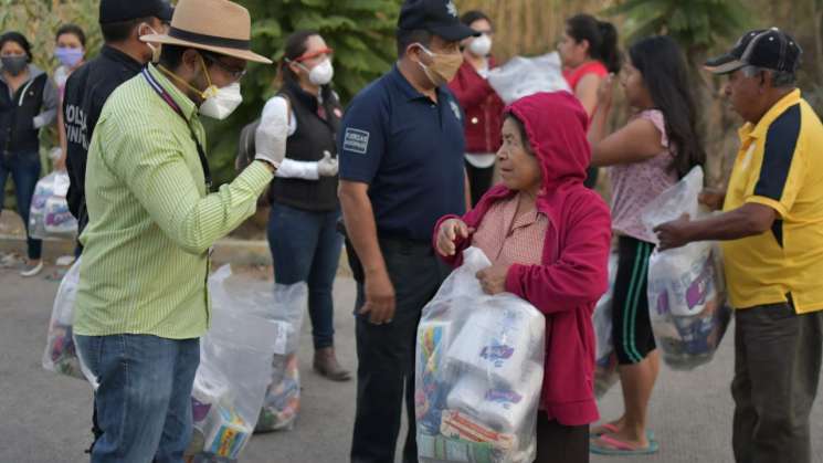 Municipio de Oaxaca da apoyo alimentario a Familias