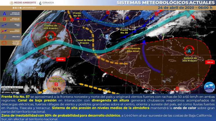 Cielo nublado, con intervalos de lluvias en Oaxaca